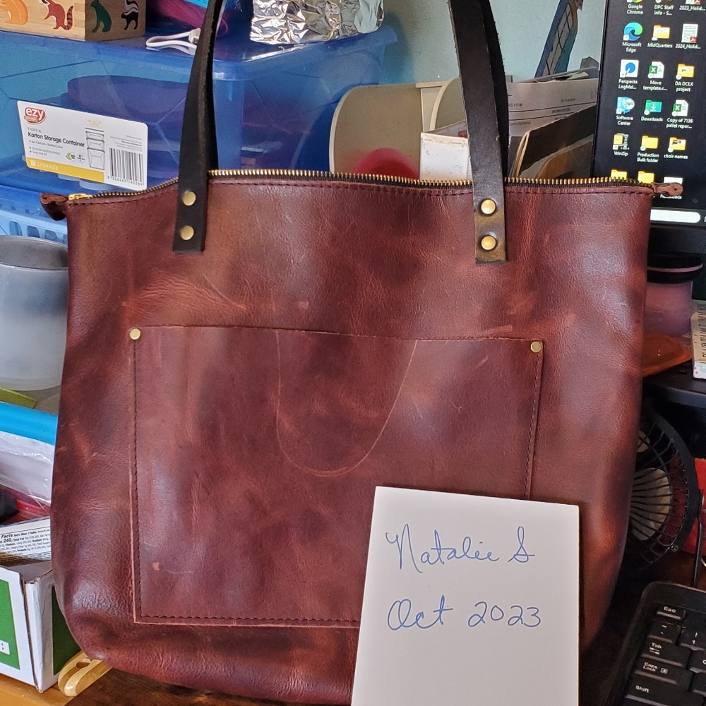 Portland Leather Goods - Medium Zip Tote